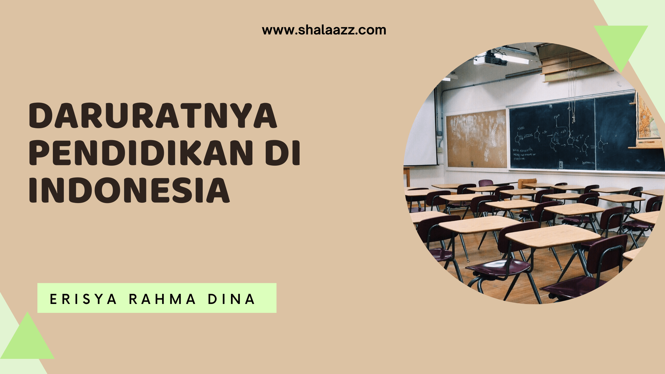 Daruratnya Pendidikan di Indonesia