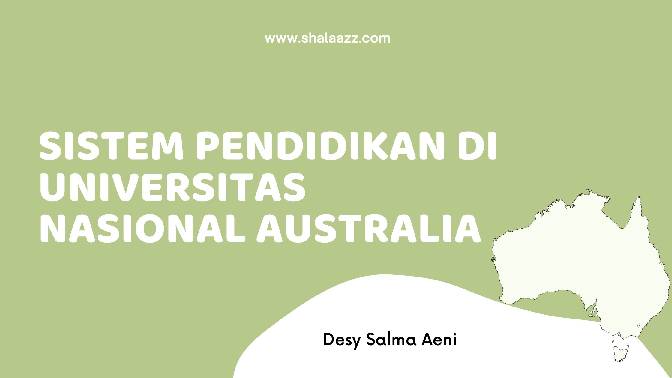 Sistem Pendidikan di Universitas Nasional Australia