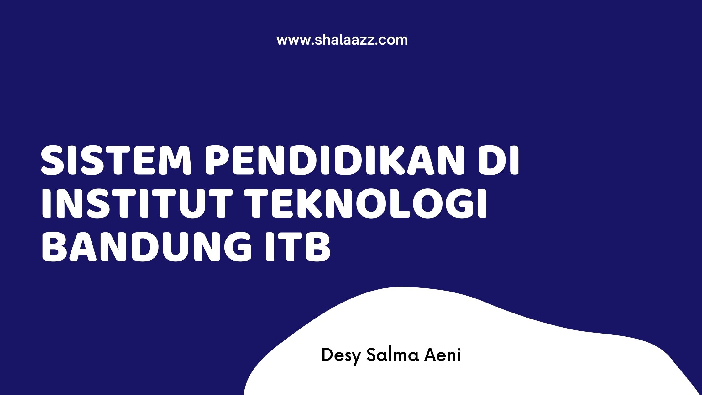 sistem pendidikan di itb