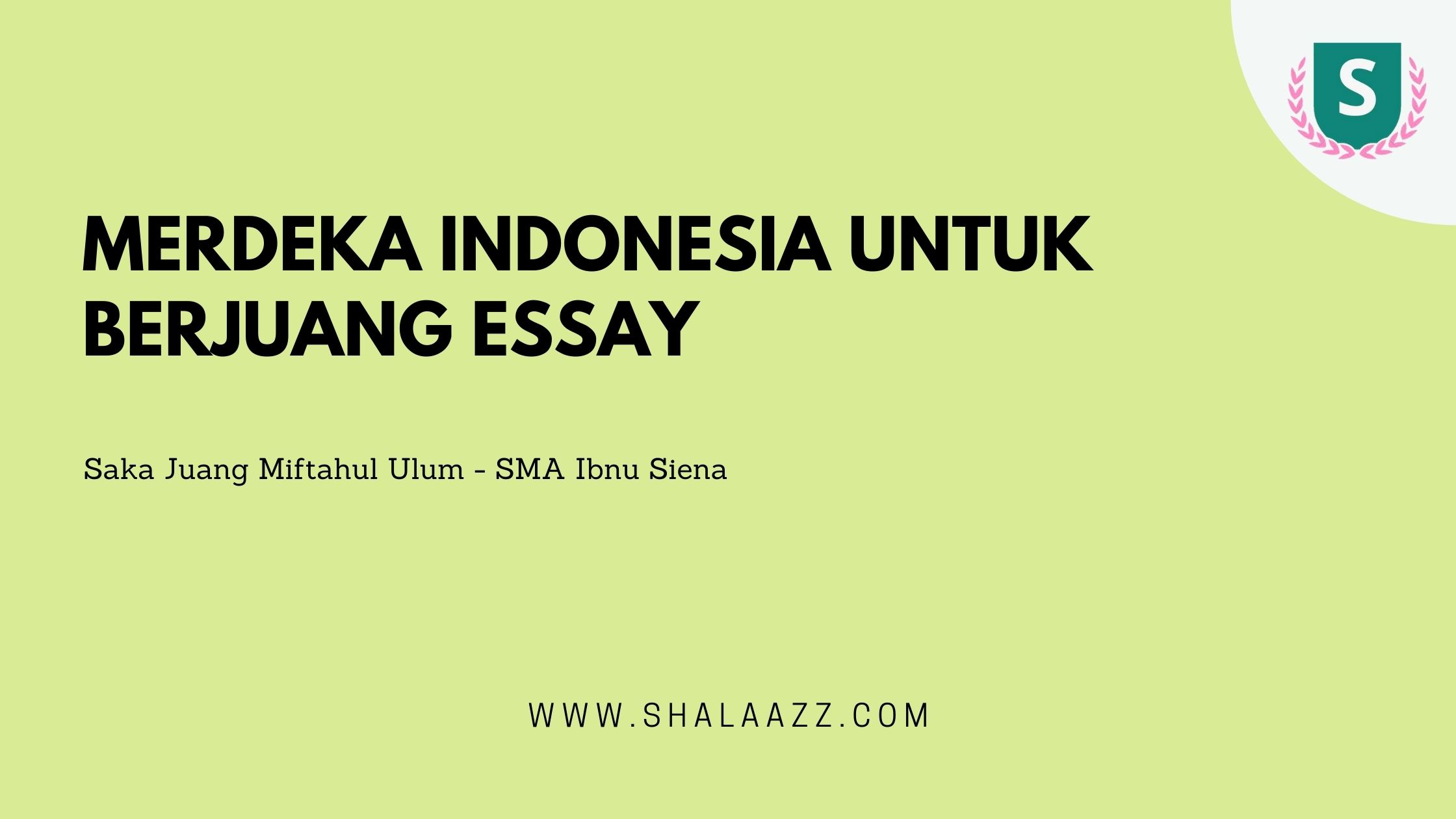 Merdeka untuk Berjuang